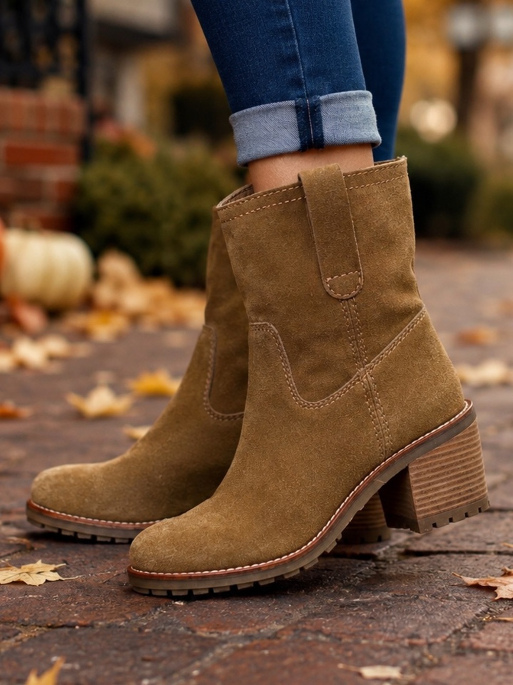 🤎 NWT Diba True Khloee Mae Suede Western Boots Camel Size 8.5